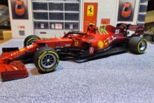 1/20 2021 Ferrari SF21 Monaco #55 Carlos Sainz